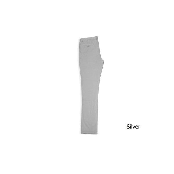 Ledger Peach Finish Fine Cotton Drill Slim Fit Chino Silver