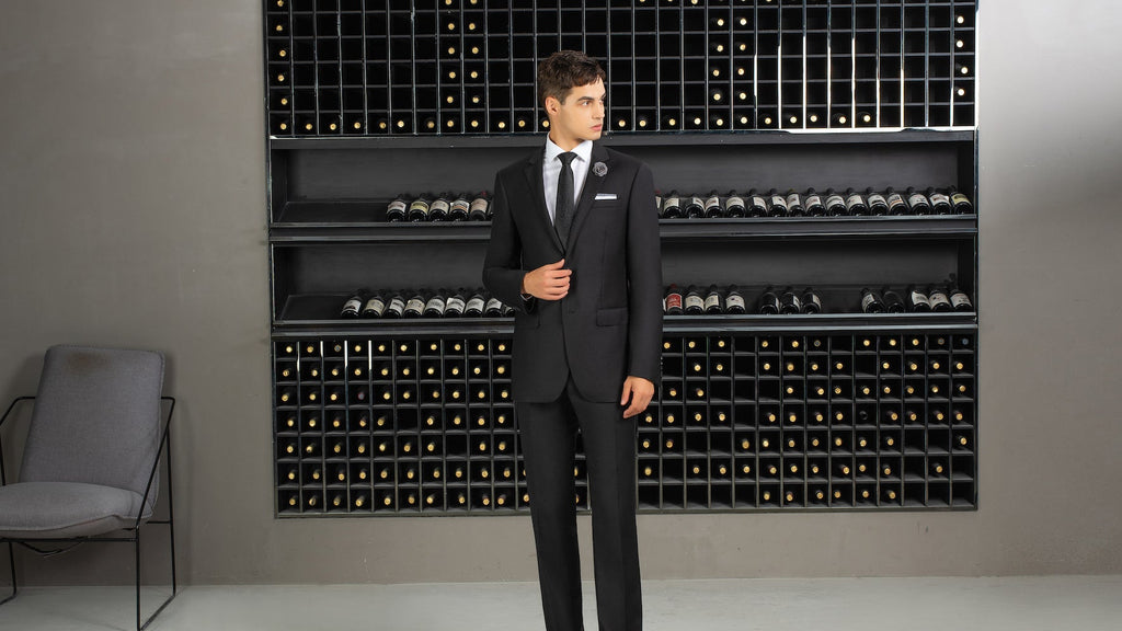 Savile Row Black Lounge Suit Formal Hire