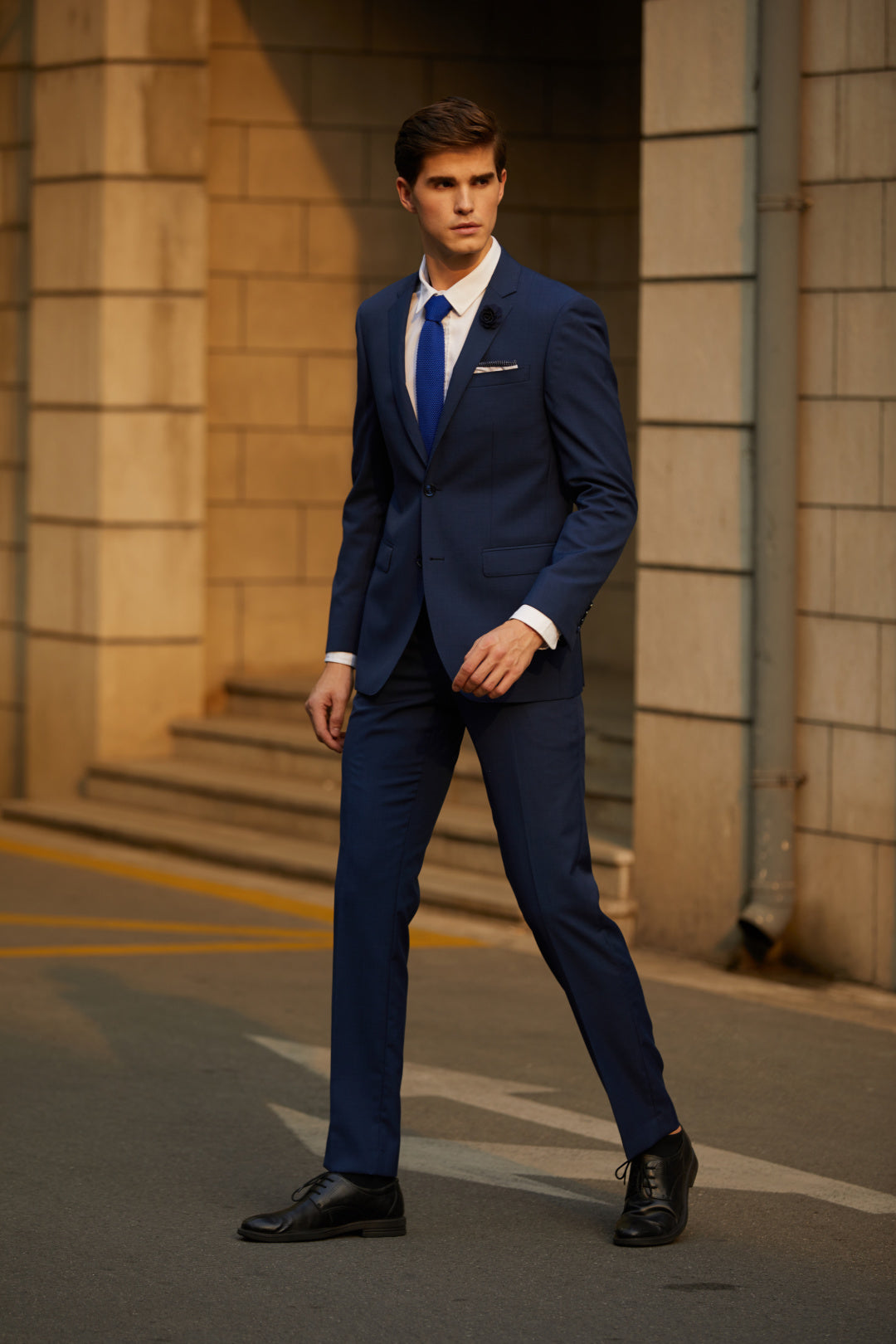 Savile Row Mid Blue Lounge Suit Formal Hire