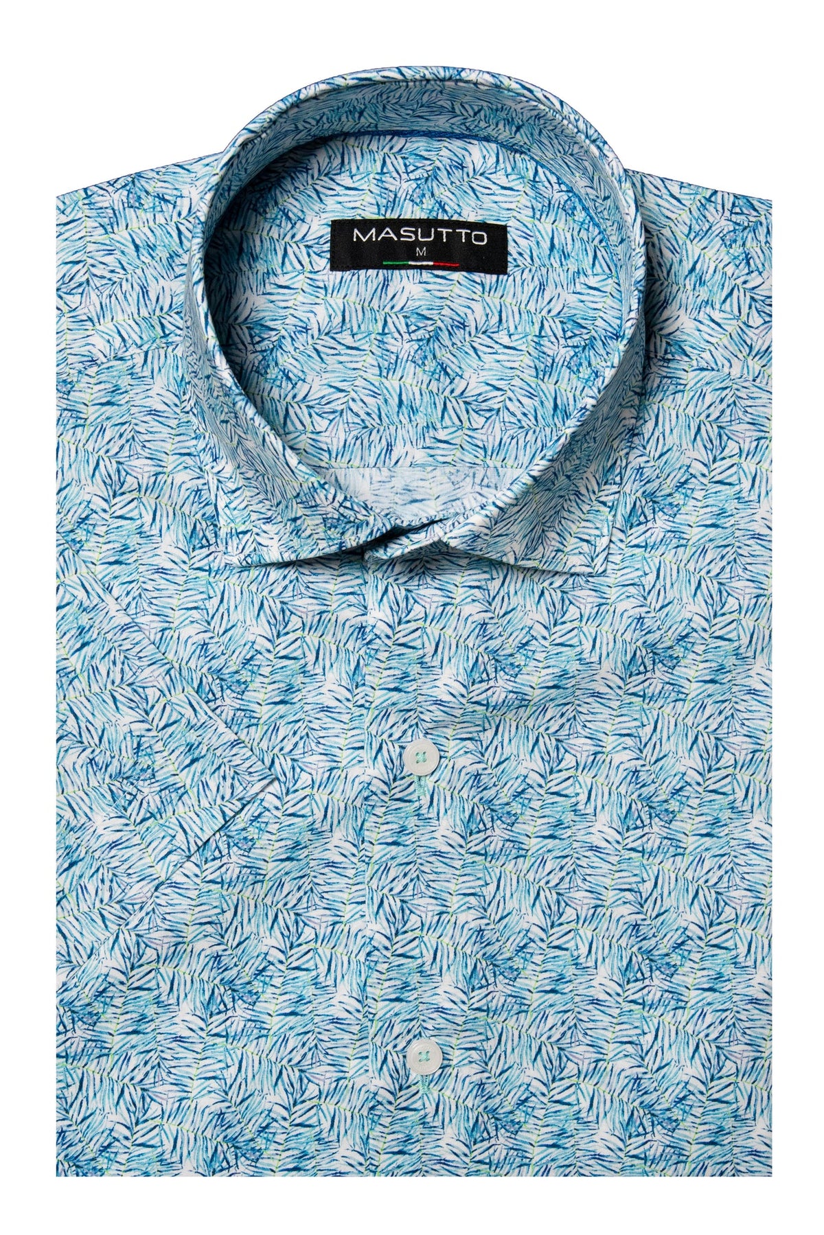 MASUTTO Bari/55 Short Sleeve Button Down Shirt