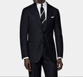 BLACK LUXURY PURE WOOL TRAVEL SUIT