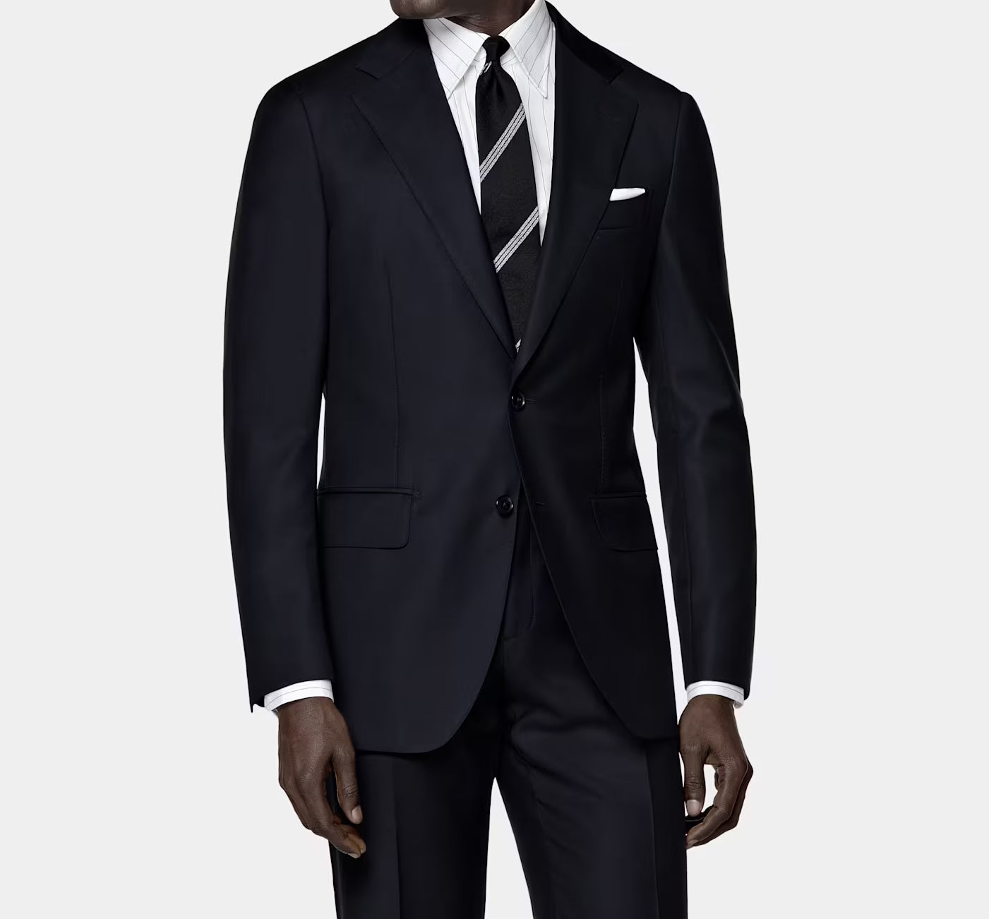BLACK SAVILE ROW TRAVEL SUIT SUPER FINE MERINO WOOL