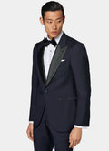 NAVY BLUE SUPER FINE PURE MERINO WOOL TUXEDO