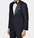 NAVY BLUE SUPERFINE PURE MERINO WOOL TUXEDO TRAVEL FINISH WITH MATCHING FORMAL TROUSERS