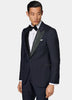 NAVY BLUE SUPER FINE PURE MERINO WOOL TUXEDO