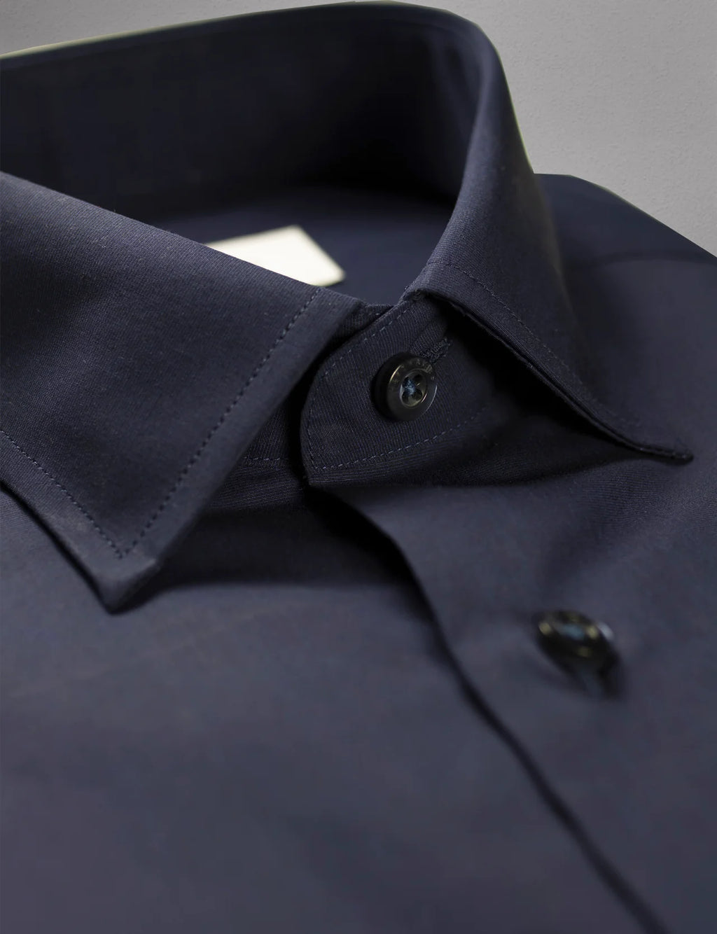 Hardy Amies Plain Navy Shirt (Slim Fit) HA400SF