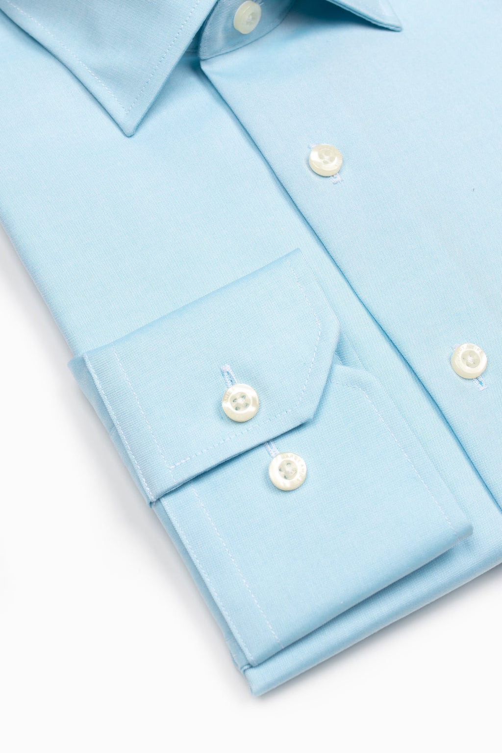Hardy Amies Ice Blue Plain Oxford Shirt (Slim Fit) HA436SF