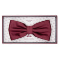 JASATINB BURGUNDY JAMES ADELIN Luxury Satin Weave Pre Tied Bow Ties