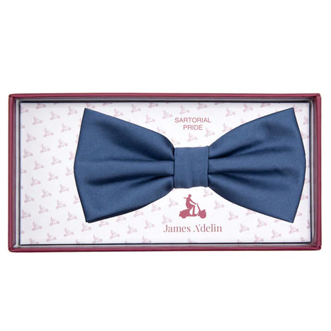 JASATIN SLATE JAMES ADELIN Luxury Satin Weave Pre Tied Bow Ties
