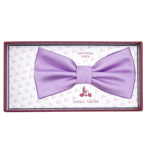 JASATIN LILACJAMES ADELIN Luxury Satin Weave Pre Tied Bow Ties
