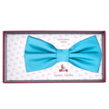 JASATIN TURQUOISE JAMES ADELIN Luxury Satin Weave Pre Tied Bow Ties