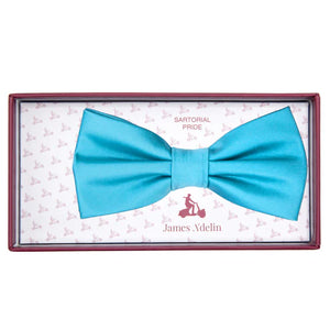 JASATIN TURQUOISE JAMES ADELIN Luxury Satin Weave Pre Tied Bow Ties
