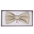 JASATIN TAUPE JAMES ADELIN Luxury Satin Weave Pre Tied Bow Ties
