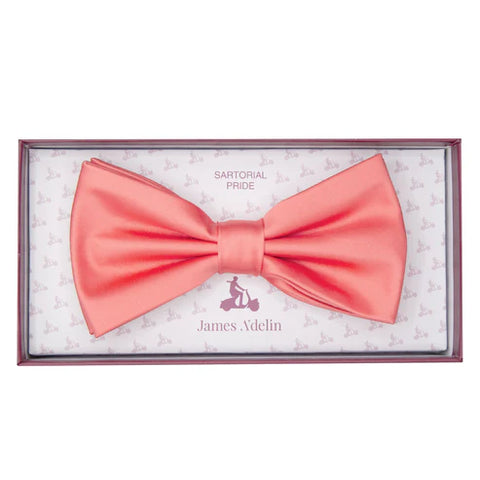 JASATIN SALMON JAMES ADELIN Luxury Satin Weave Pre Tied Bow Ties
