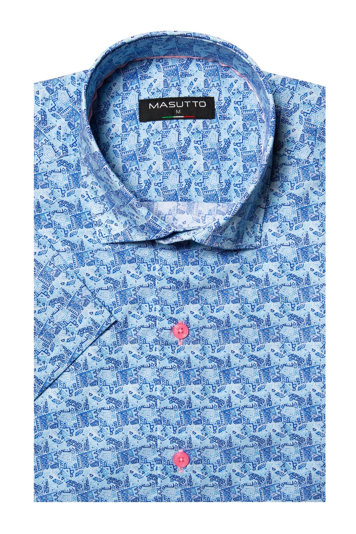 MASUTTO Louis/02 Short Sleeve Button Down Shirt