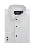Scuzzatti Levi Fine Twill Shirt White
