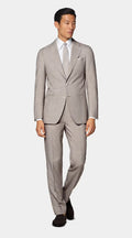 SUPER 120 LATTE LUXURY MERINO WOOL SUIT