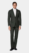 FORREST GREEN TRAVEL SUIT  SUPER FINE MERINO WOOL