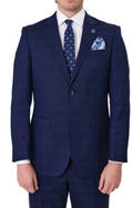 SAVILE ROW FRENCH BLUE SUPER 110 MERINO WOOL SUIT