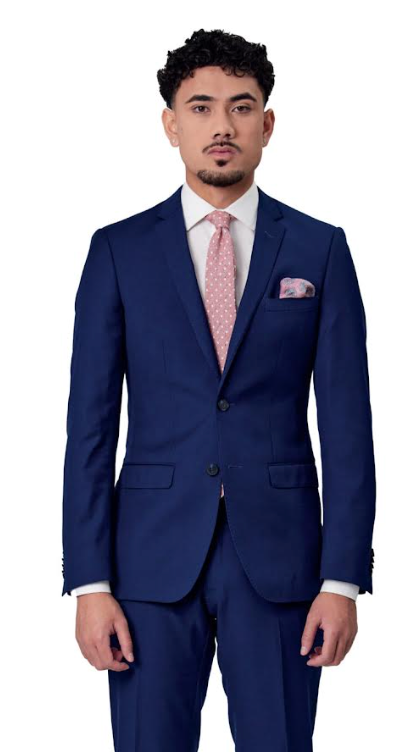 BRUTON SLIM LINE PERFORMANCE FINISH SUIT FRENCH BLUE