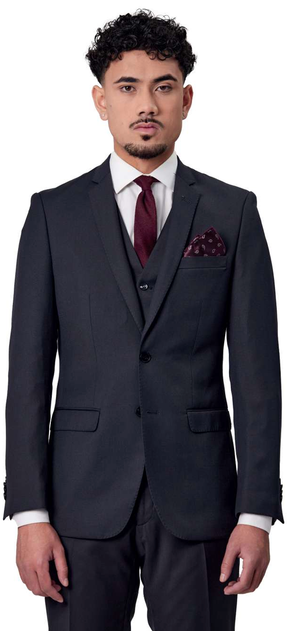 BRUTON SLIM LINE PERFORMANCE SUIT CHARCOAL