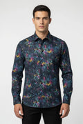 MASUTTO MULTICOLOUR 100% LUXURY ITALIAN COTTON SEMI FITTED