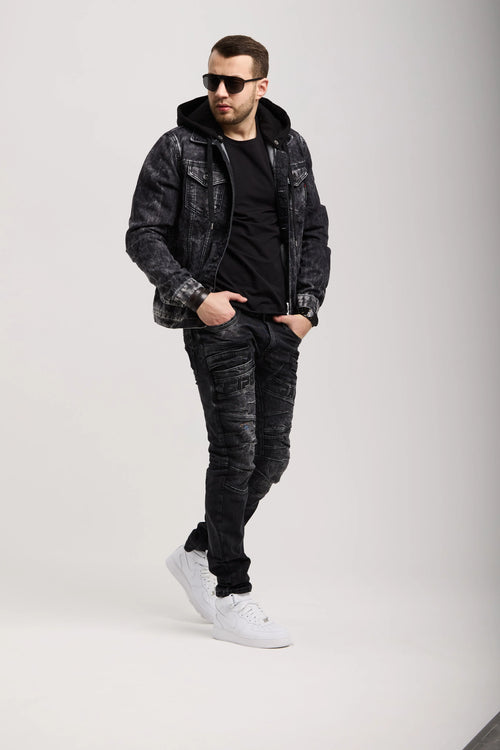 CIPO & BAXX BLACK  STRECH  BLACK JEANS