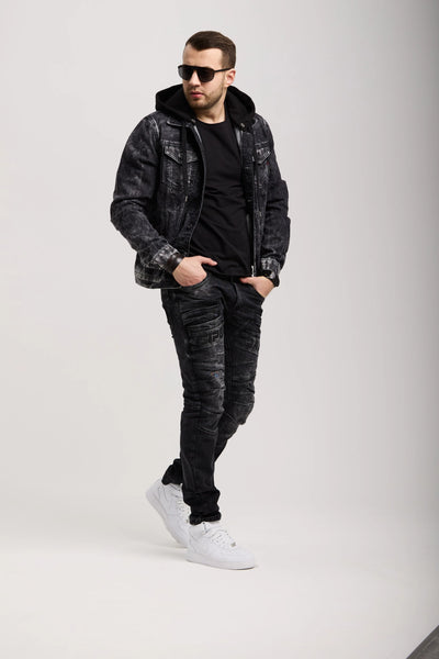 CIPO & BAXX BLACK  STRECH  BLACK JEANS