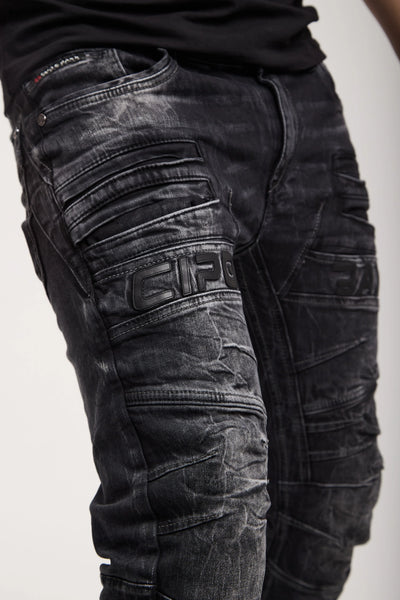 CIPO & BAXX BLACK  STRECH  BLACK JEANS