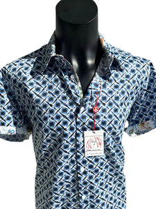 MALDON Short Sleeve Shirt Ocean JLW9041