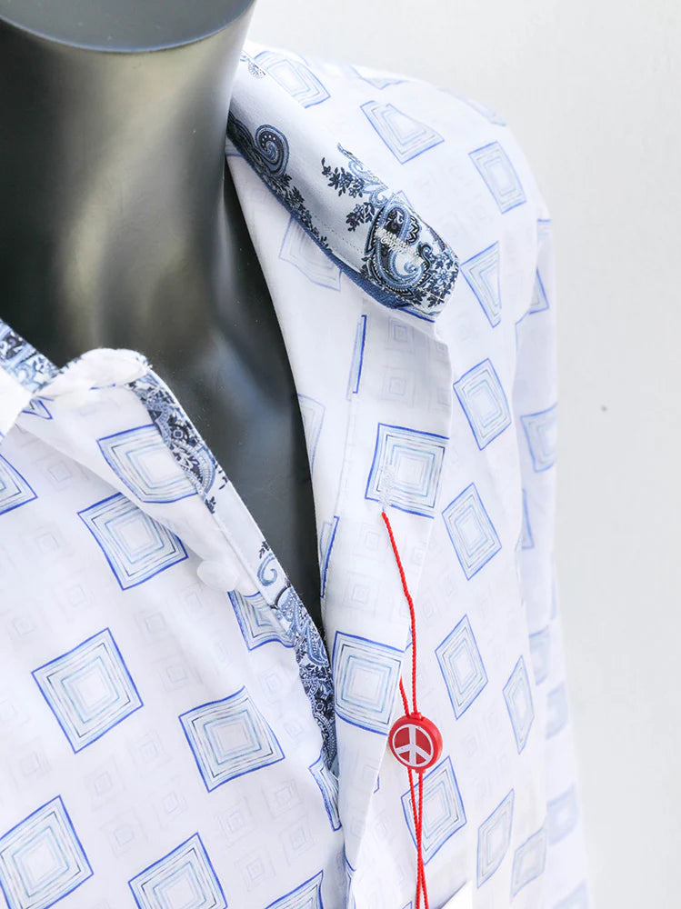 WALKDEN Long Sleeve Shirt White - JLW1019