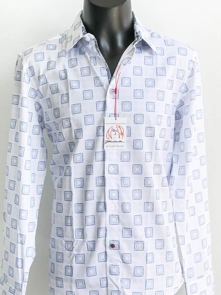 WALKDEN Long Sleeve Shirt White - JLW1019