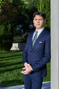 BRUTON SLIM LINE  MID BLUE PERFORMANCE SUIT