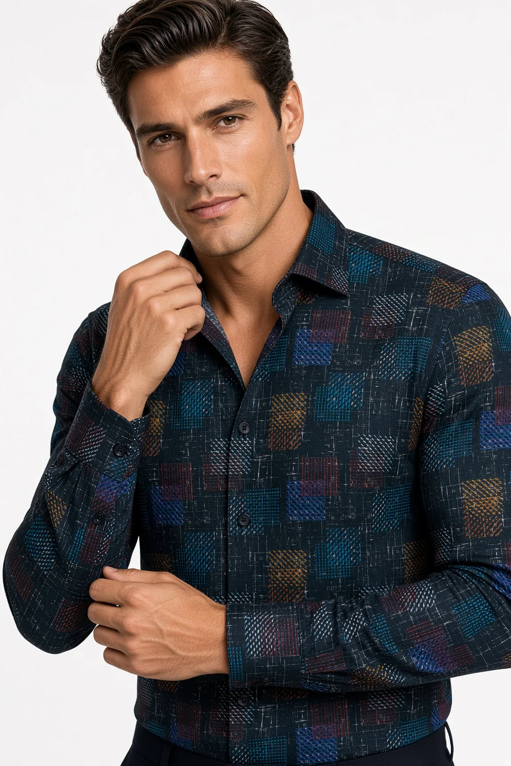 MASUTTO Rob/92 Long Sleeve Button Down Shirt