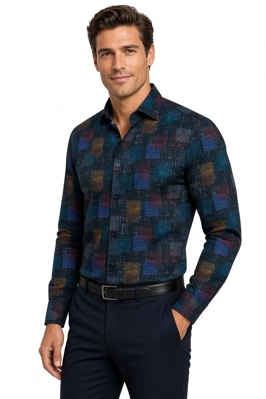MASUTTO Rob/92 Long Sleeve Button Down Shirt
